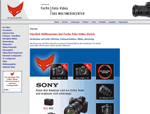 Tablet Screenshot of fotovideo.ch